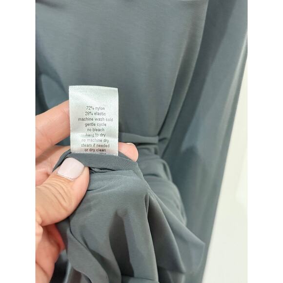 Maria Pinto M2057 Sleeveless Round Neck Fit & Flare Midi Dress Black Women's S - Picture 4 of 4